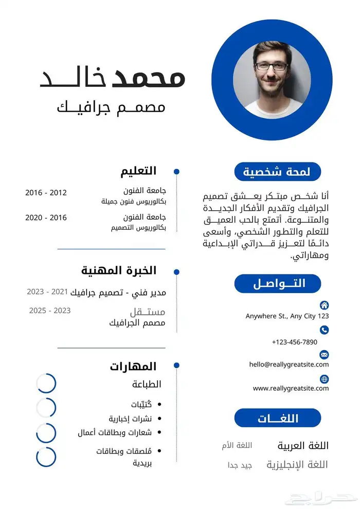 تصميم cv احترافي 11