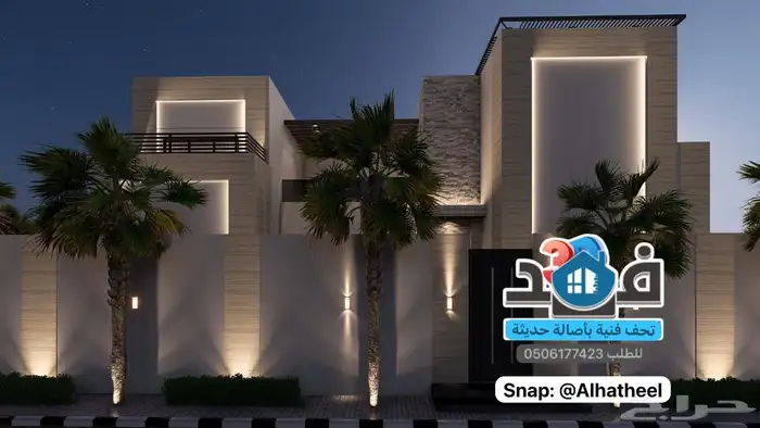 تصميم 3d واجهات فلل وديكور داخلي 15