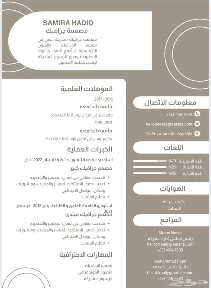 تصميم cv احترافي 15