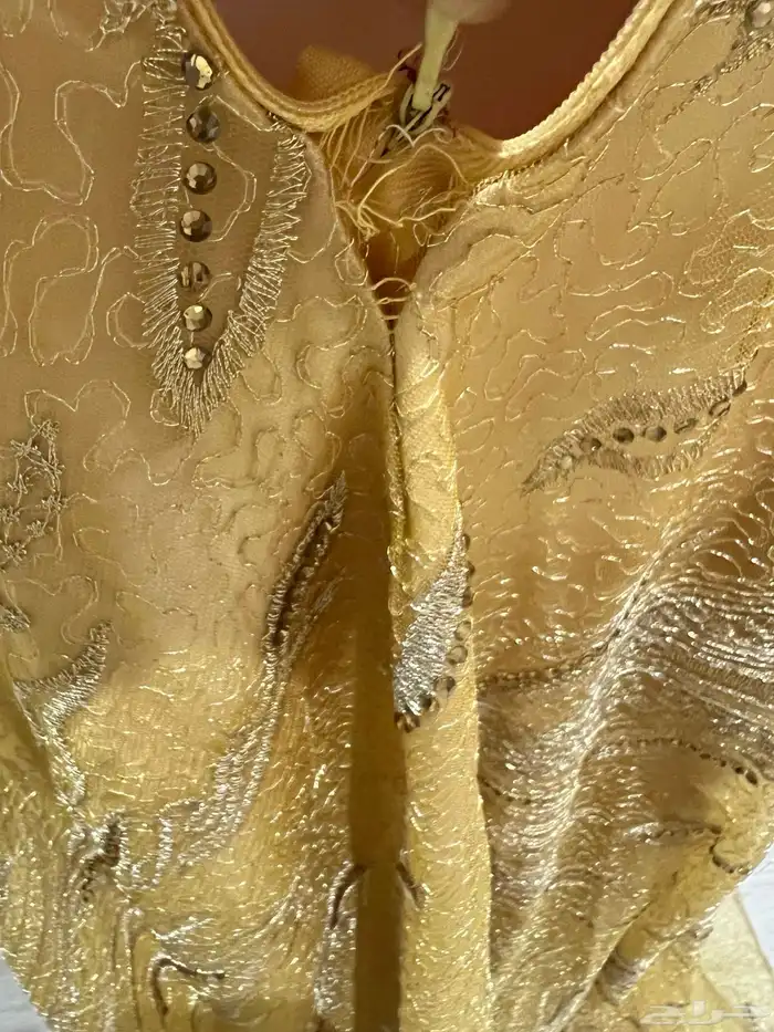 فستان سهرة اصفر 3