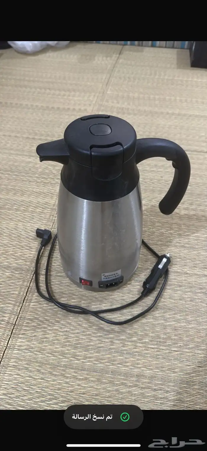 غلاية ماء تعمل على بطارية السيارة 0