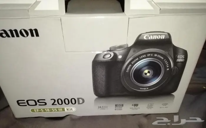كاميرا Canon EOS 2000D مع جميع ملحقاتها جديده لم تستخدم 5