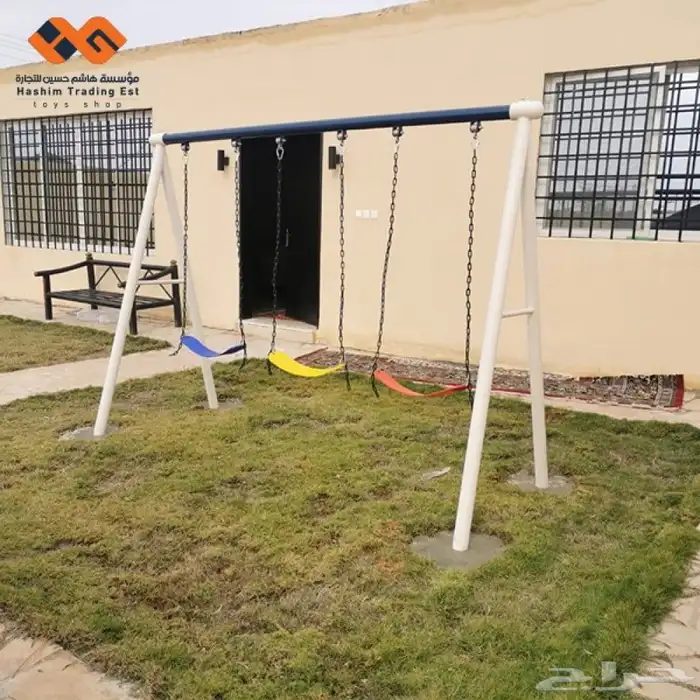 مرجيحه جديده مع 3 كرسي تناسب للطفال والا كبار خصم خاص 9