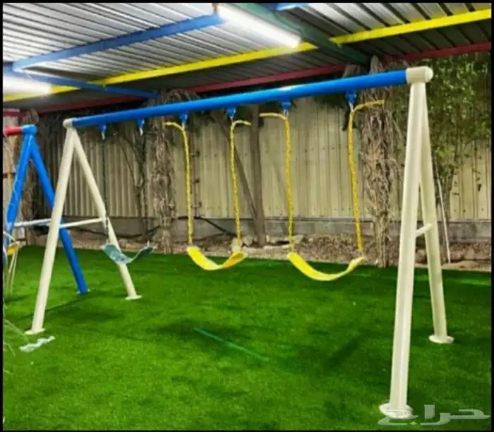 مرجيحه جديده مع 3 كرسي تناسب للطفال والا كبار خصم خاص 7