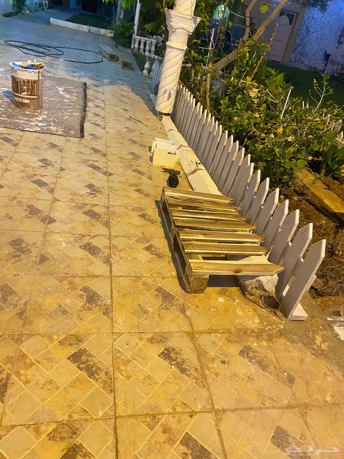 سياج اشجار حزامين مع التركيب والدهان 0