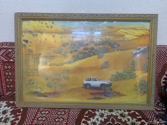 لوحه فنيه تراثيه جميله ومطلوب للفنان ابراهيم الزيكان 0