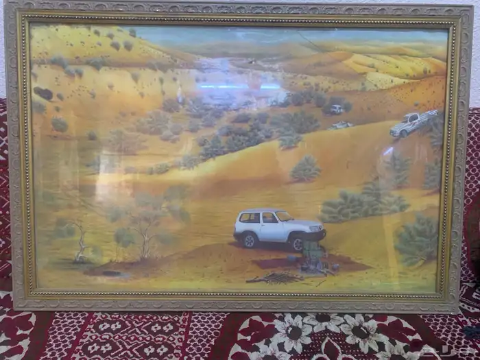 لوحه فنيه تراثيه جميله ومطلوب للفنان ابراهيم الزيكان 1