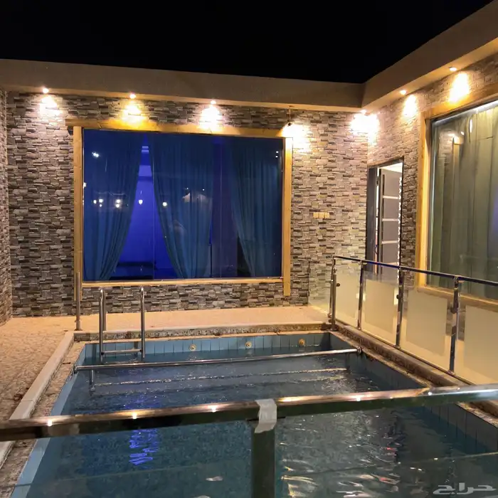 شاليهات مسبح داخلي او خارجي 450 وسط الاسبوع 16
