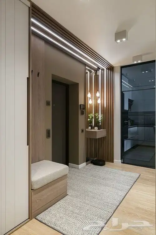 ديكورات داخلية جبس بورد اصباغ بديل خشب 3