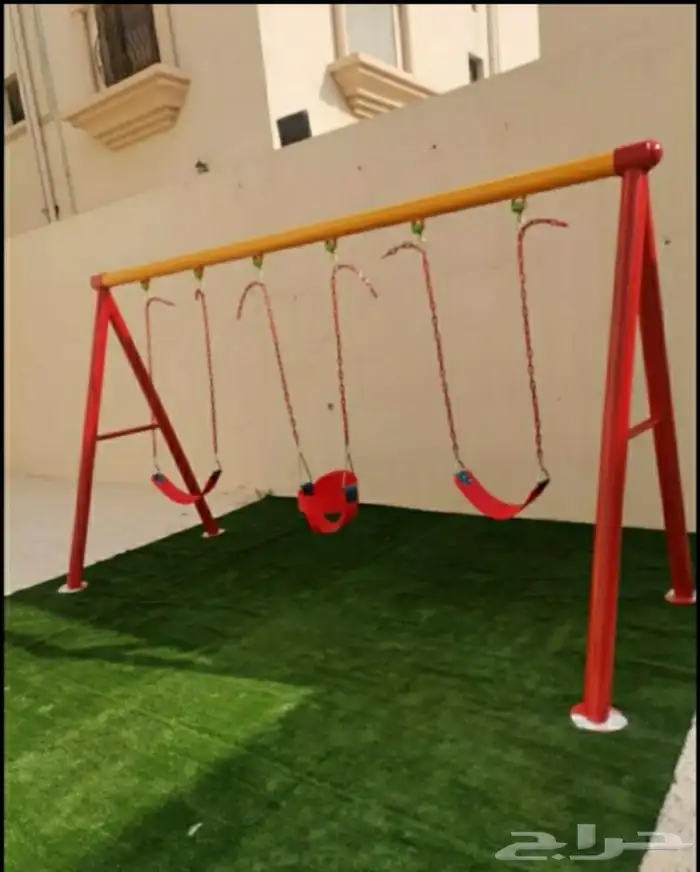 مرجيحه جديده مع 3 كرسي تناسب للطفال والا كبار خصم خاص 4