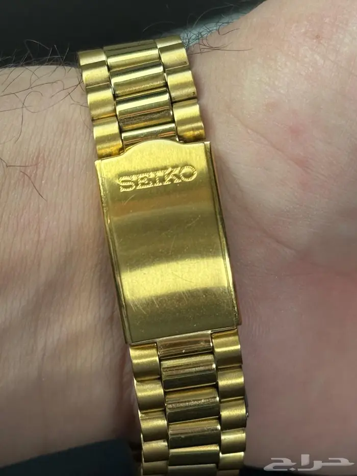 للبيع ساعة SEIKO 5 ذهبية أوتوماتيك بحالة ممتازه 5