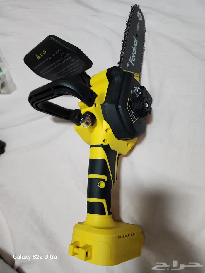 منشار جنزيري 8 انش لاسلكي لقطع الخشب والحطب جديد 2