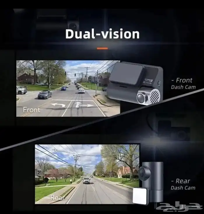 داش كام شاومي 70mai A800S 4K Ultra HD أصلية أمامية خلفية 5