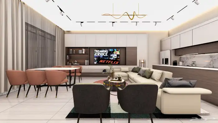 تصميم ديكور داخلي وواجهات فلل ومحلات 21