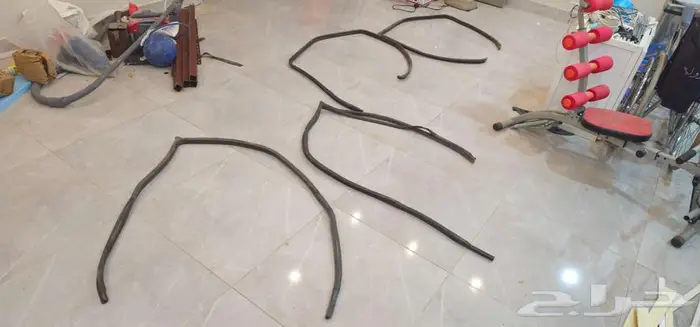طقم جلد أبواب داخلية كرسيدا عنابي 1