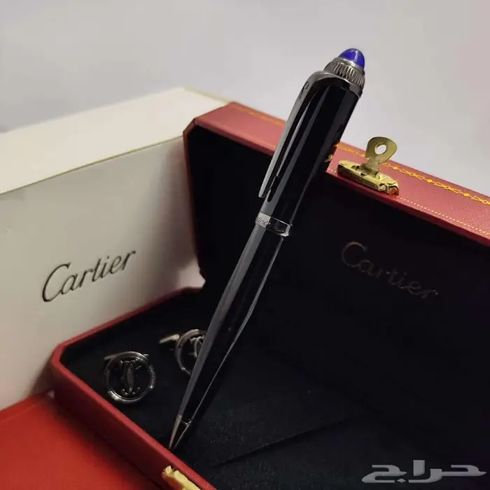فخامة عاليه من اقلام كرتير كبكات طقم رجالي قلم كارتييه كبك 7