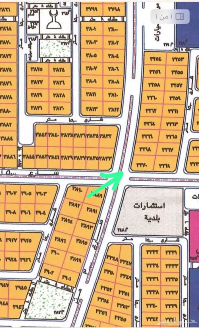 ارض للايجار تجارية و صناعية ل 46 نشاط على شارعين زاوية برابغ 0