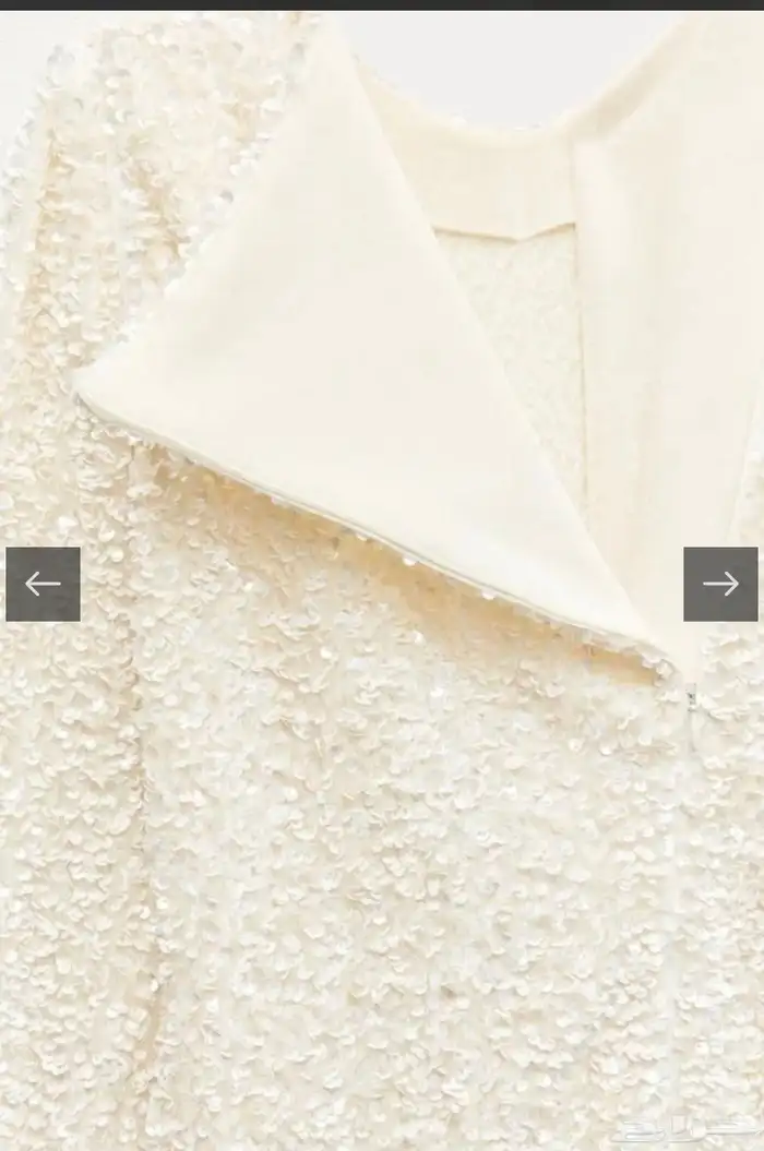 فستان ترتر ابيض 1