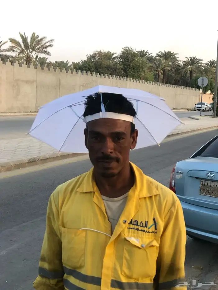 مظلات للراس تقي من حرارة الشمس 1