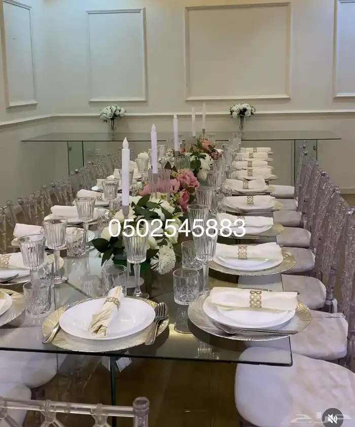 طاولات عشاء كوش افرح 2