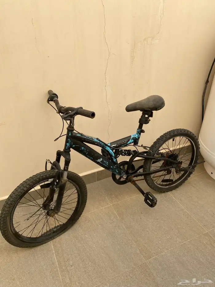 للبيع سيكل رياضي لون كان سماوي انصبغ اسود السعر 300 4