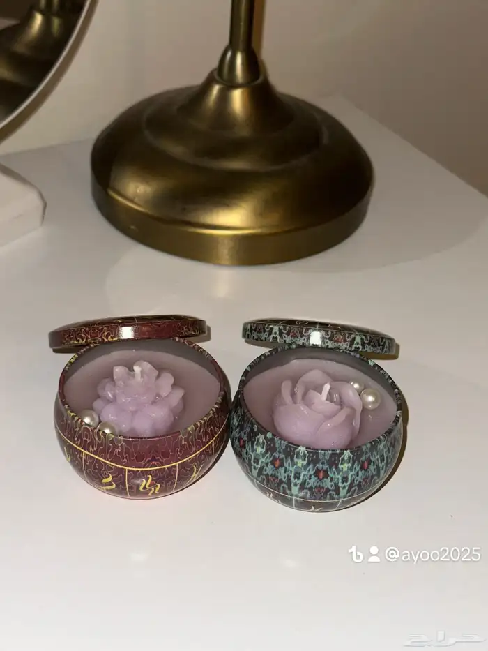 شموع معطره توزيعات تخرج ومواليد وعيد 18