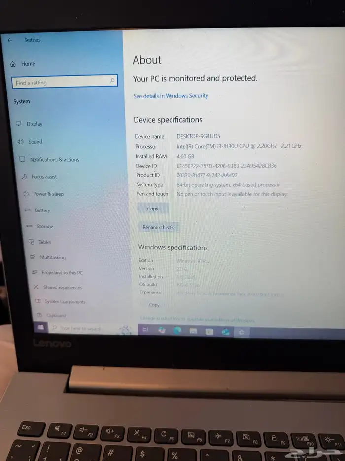 لاب توب Lenovo 4
