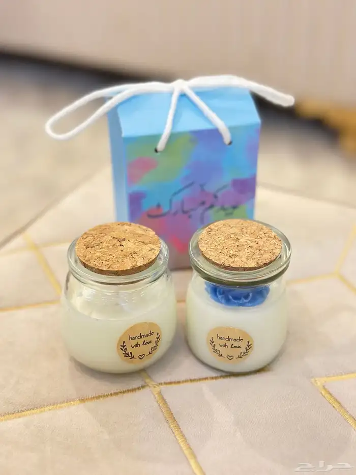 شموع معطره توزيعات تخرج ومواليد وعيد 16