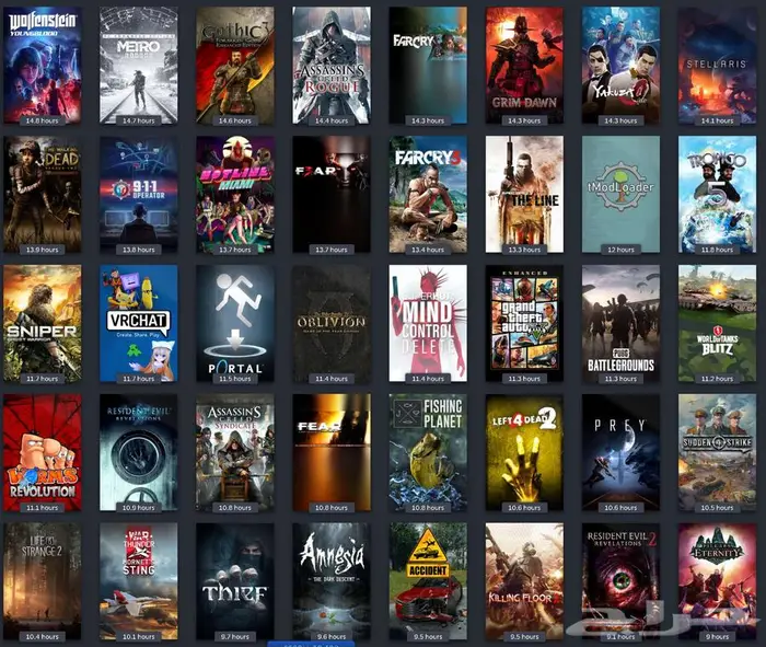 بكج ستيم الاقوى فوق 400 في حساب واحد STEAM 7