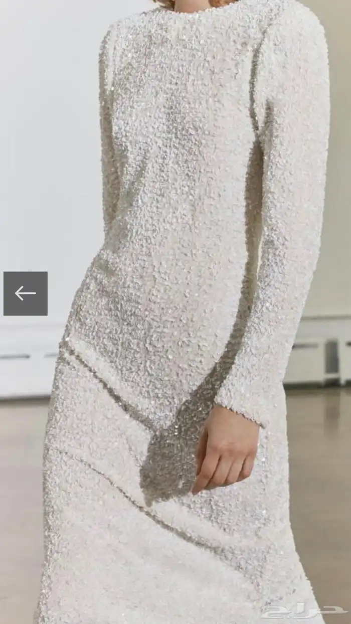 فستان ترتر ابيض 2