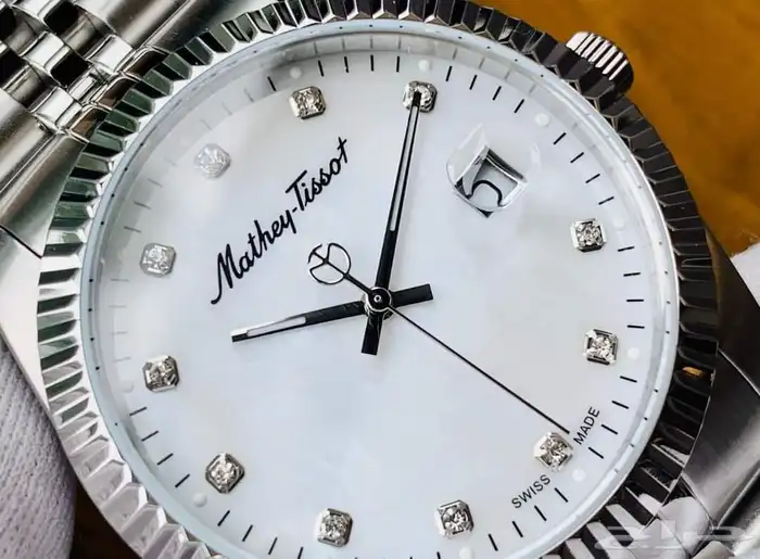 ساعة Mathey Tissot جديدة مخزنة 10 سنوات لم تستخدم 6