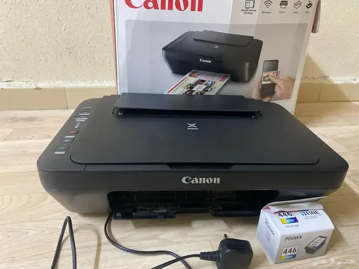 طابعة كانون مع اغراضه 0