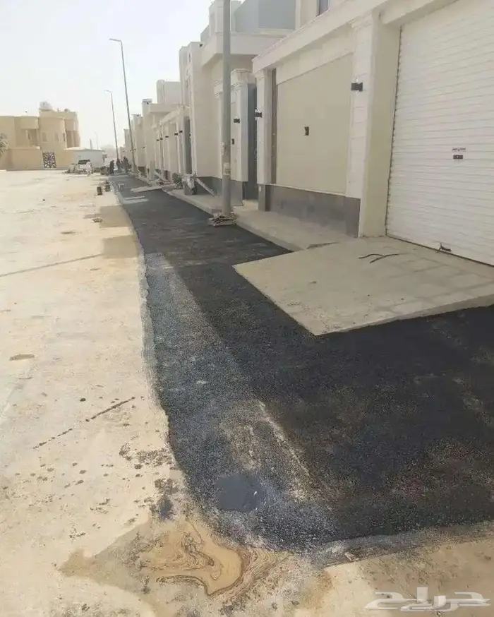 اسفلت امام البيوت والمحلات التجارية 1