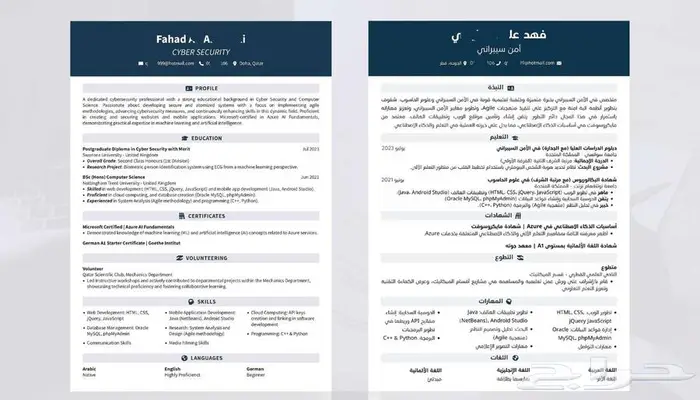 إعداد سيرة ذاتية CV احترافية تتوافق مع ATS 4