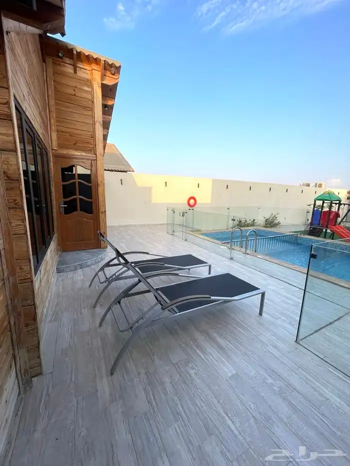 شاليهات فندقية للعرسان للإيجار بجدة كوخ صغير بجاكوزي شاليه 13