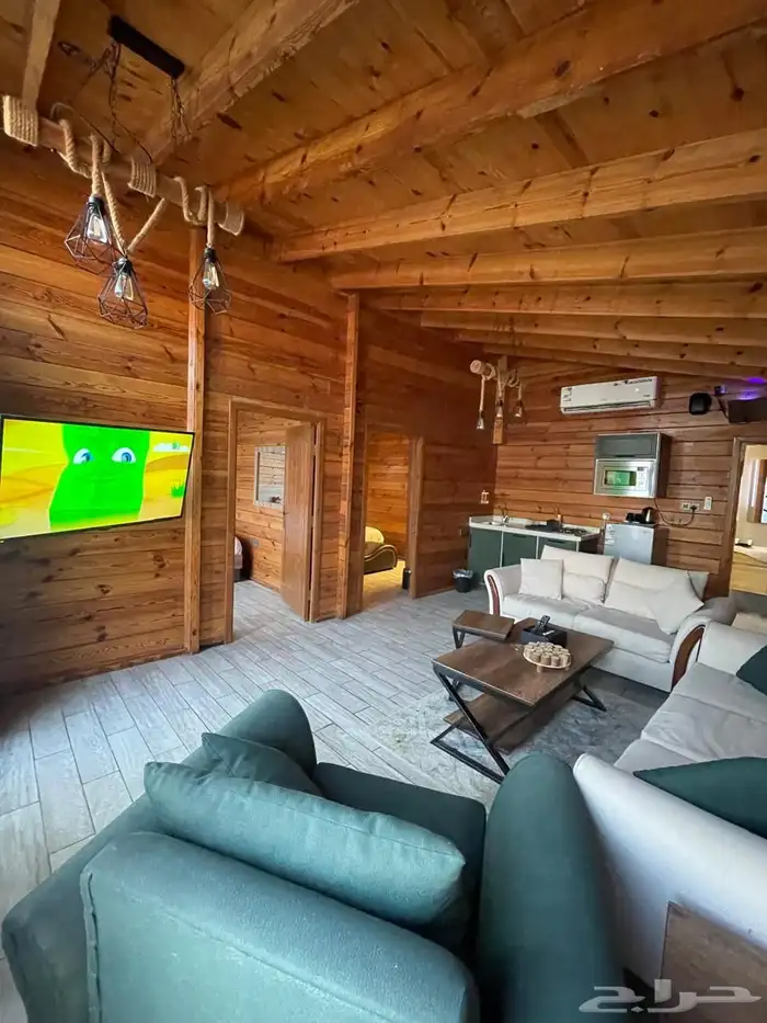 شاليهات فندقية للعرسان للإيجار بجدة كوخ صغير بجاكوزي شاليه 19