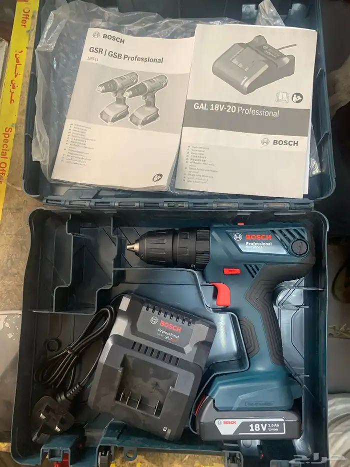 دريل بوش شحن جديد BOSCH GSB 180-LI 3