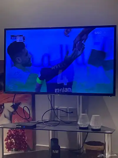 شاشه TnT 55 بوصه شبه جديده تدعم التطبيقات والإنترنت 0