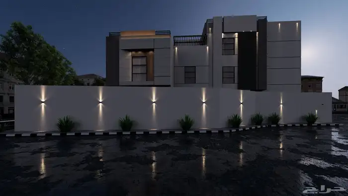 تصميم واجهات فلل وديكور داخلي 3D 7