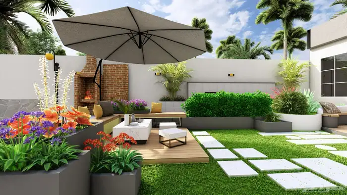 تصميم واجهات فلل وديكور داخلي 3D 16