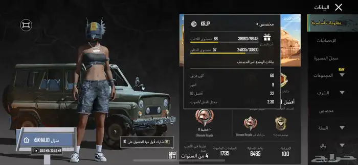 حساب ببجي للبيع 17
