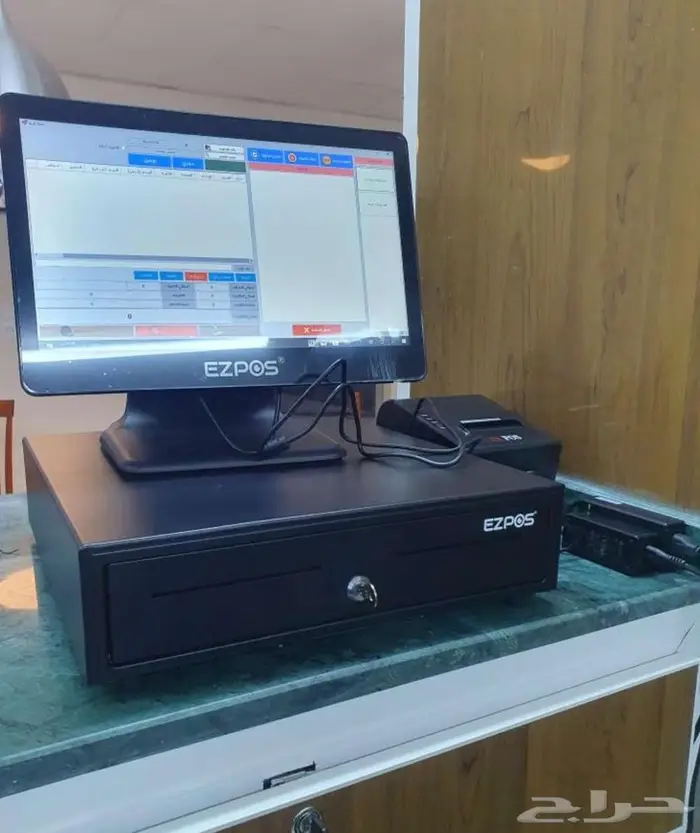 جهاز كاشير بجميع معداته مع برنامج معتمد لجميع انشطة التجارية 1