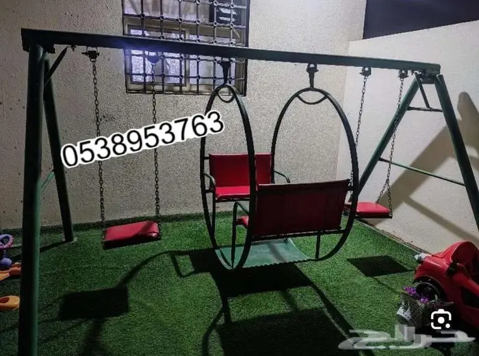 جميع الألعاب متوفرة مراجيح وزحليقة ونطاطات 0