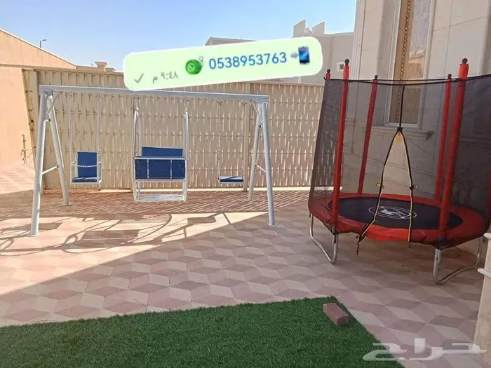 جميع الألعاب متوفرة مراجيح وزحليقة ونطاطات 9