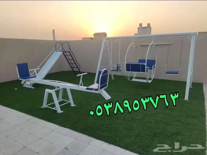 جميع الألعاب متوفرة مراجيح وزحليقة ونطاطات 6