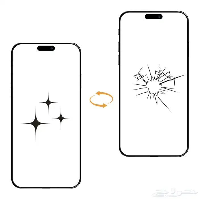 ايفون تشليح و تجديد شاشات 4