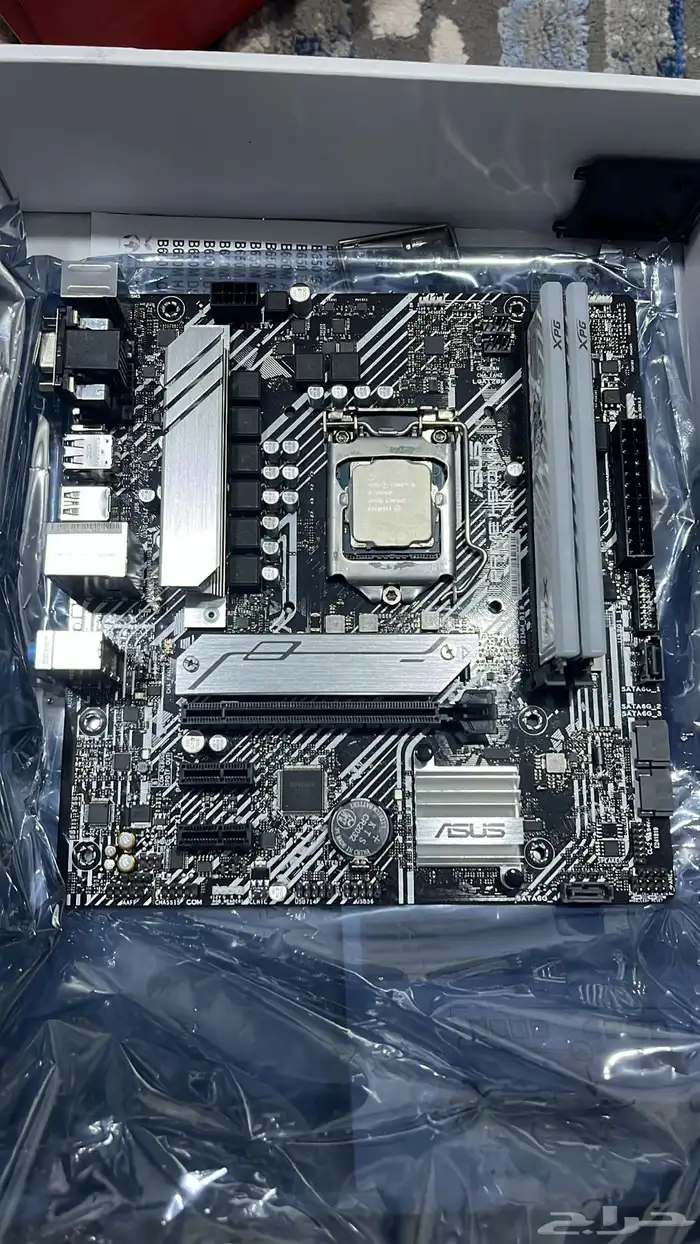 للبيع مذربورد ومعالج 0