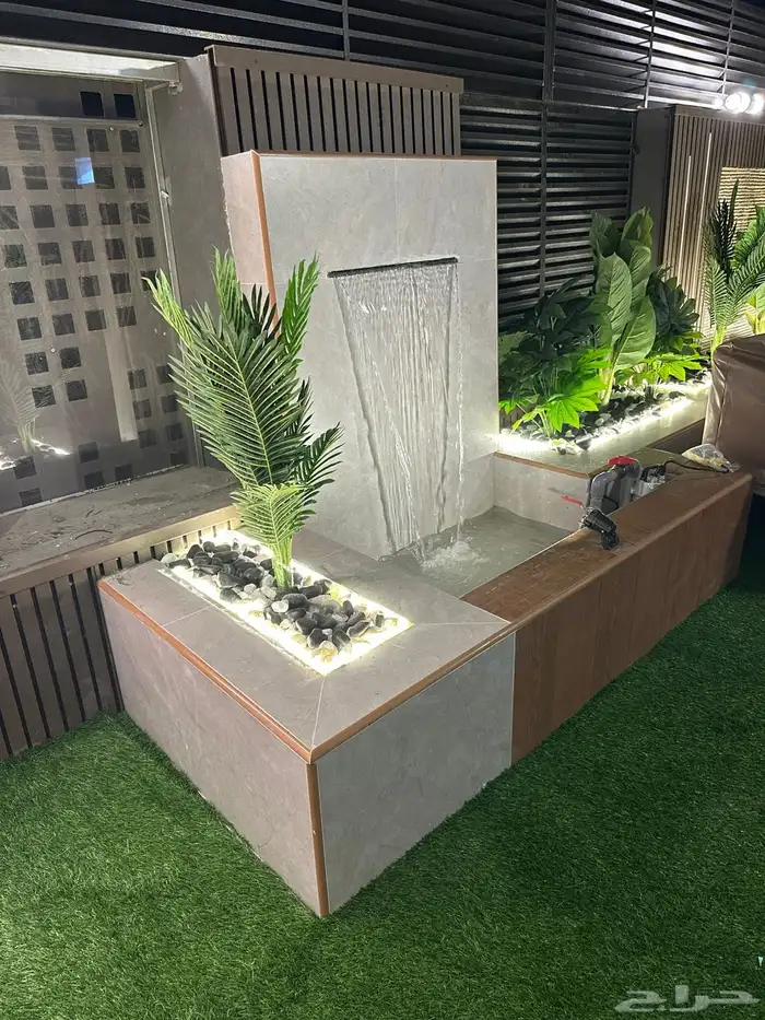 تصميم وتنفيذ غرف زجاجية وشلالات ونوافير 0