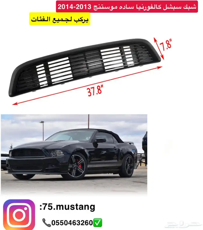 شبك موستنج سبشل كالفورنيا وساده 2013-2014 0