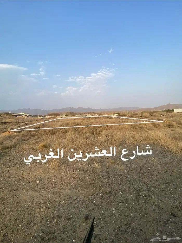 أرض مميزه للبيع رجال المع بني زيد ب 90 الف 1